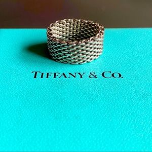 Tiffany & Co. Sterling Silver Mesh Ring | Size 6